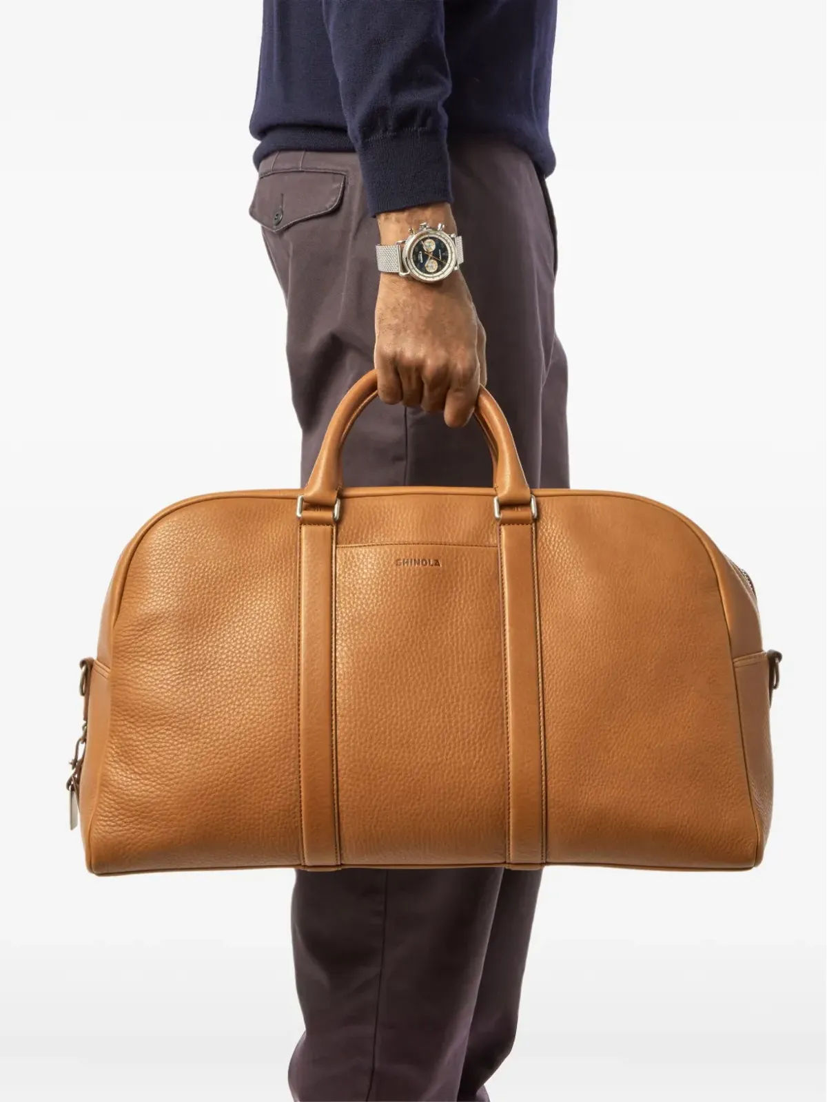 Shinola 大型 Runwell ダッフル レザー バッグ - ネュートラル - 画像2