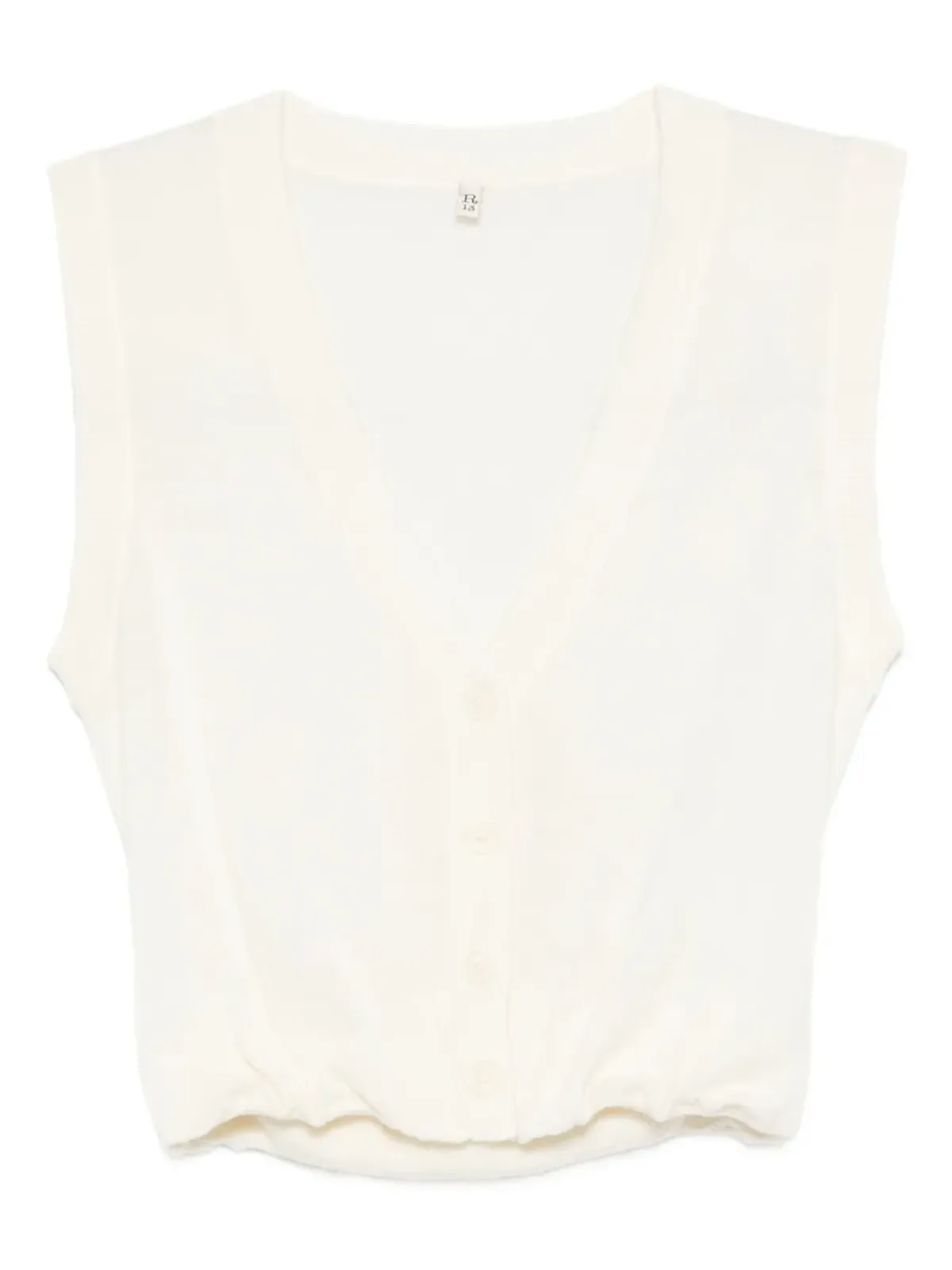 R13 Vネック クロップドベスト - 画像1