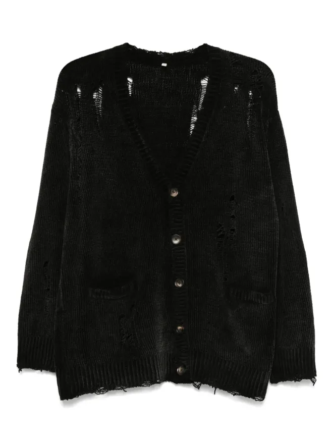 R13 R13 生地の切りっぱなしの細編みカーディガンの商品画像