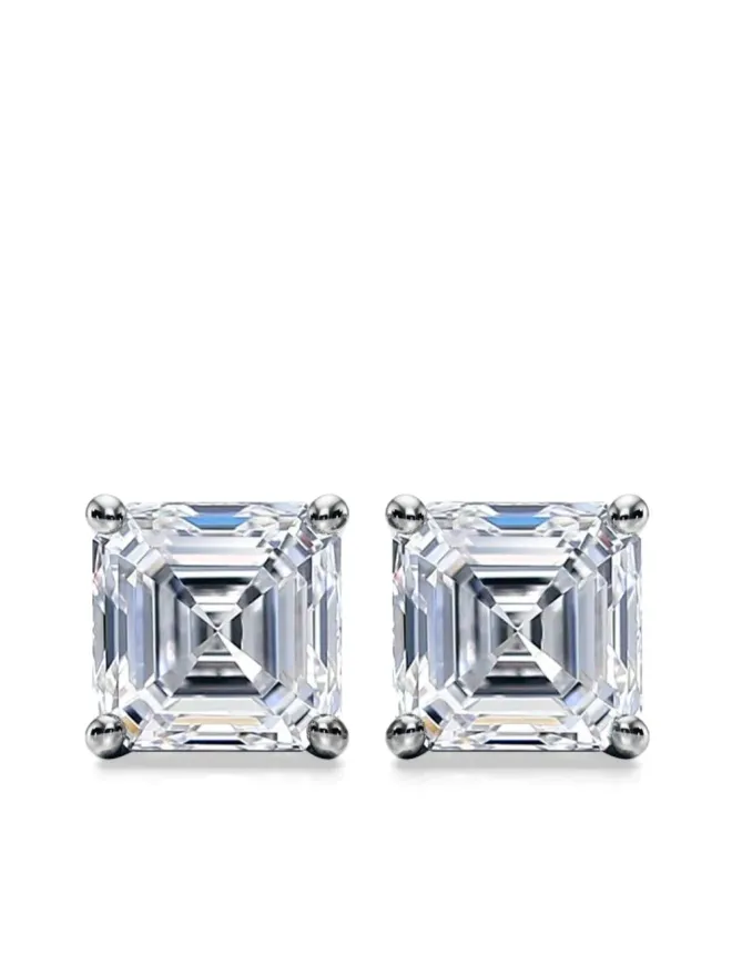 Tilla Tilla 14Kホワイトゴールド ダイヤモンドスタッドピアスの商品画像