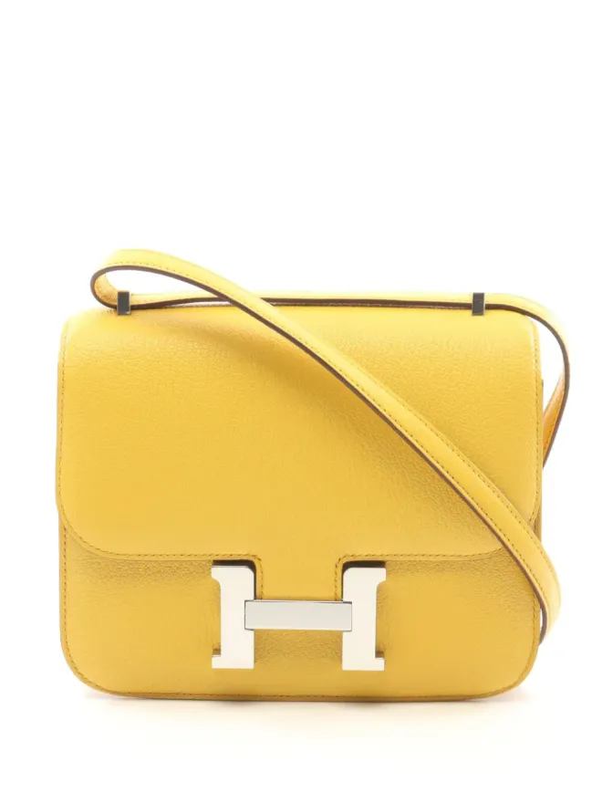 Hermès Pre-Owned ビンテージ Hermès 2023 ミニ Constance 3 ショルダーバッグ - イエローの商品画像