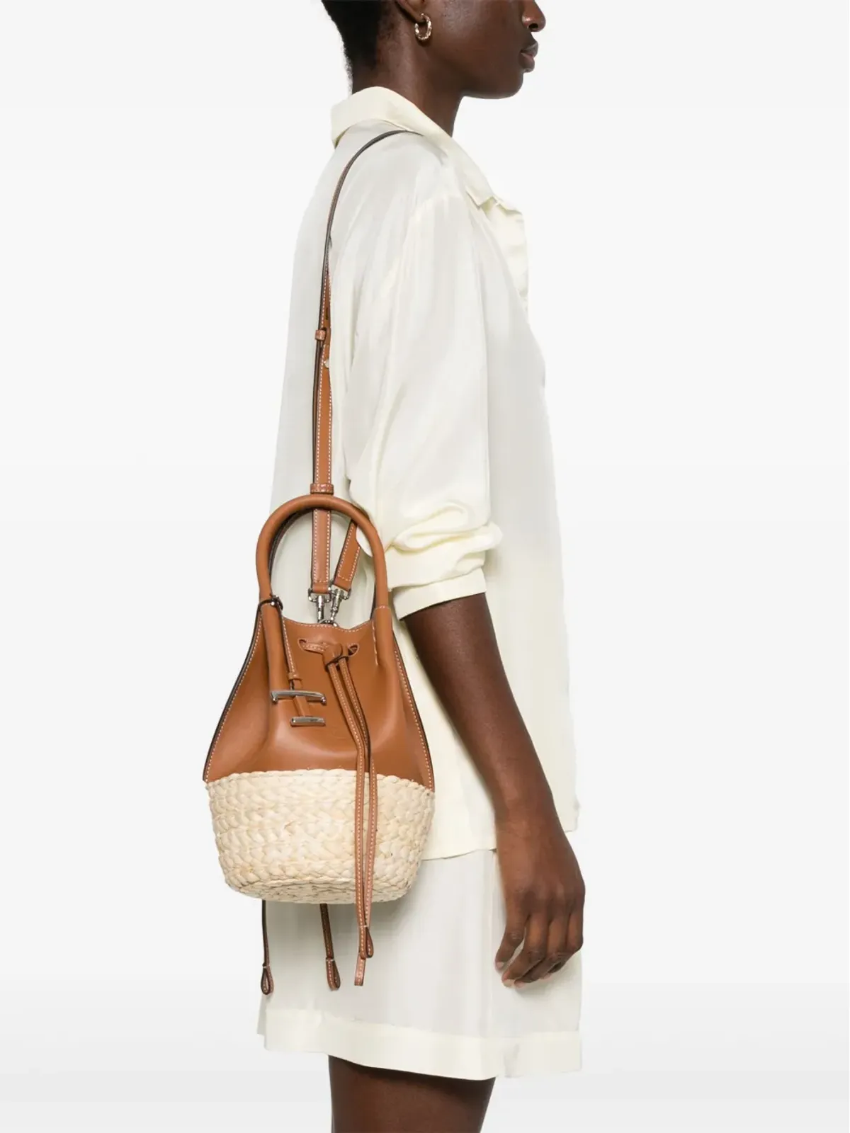 Tod's T Timelessロゴ バケットバッグ - ブラウン - 画像2