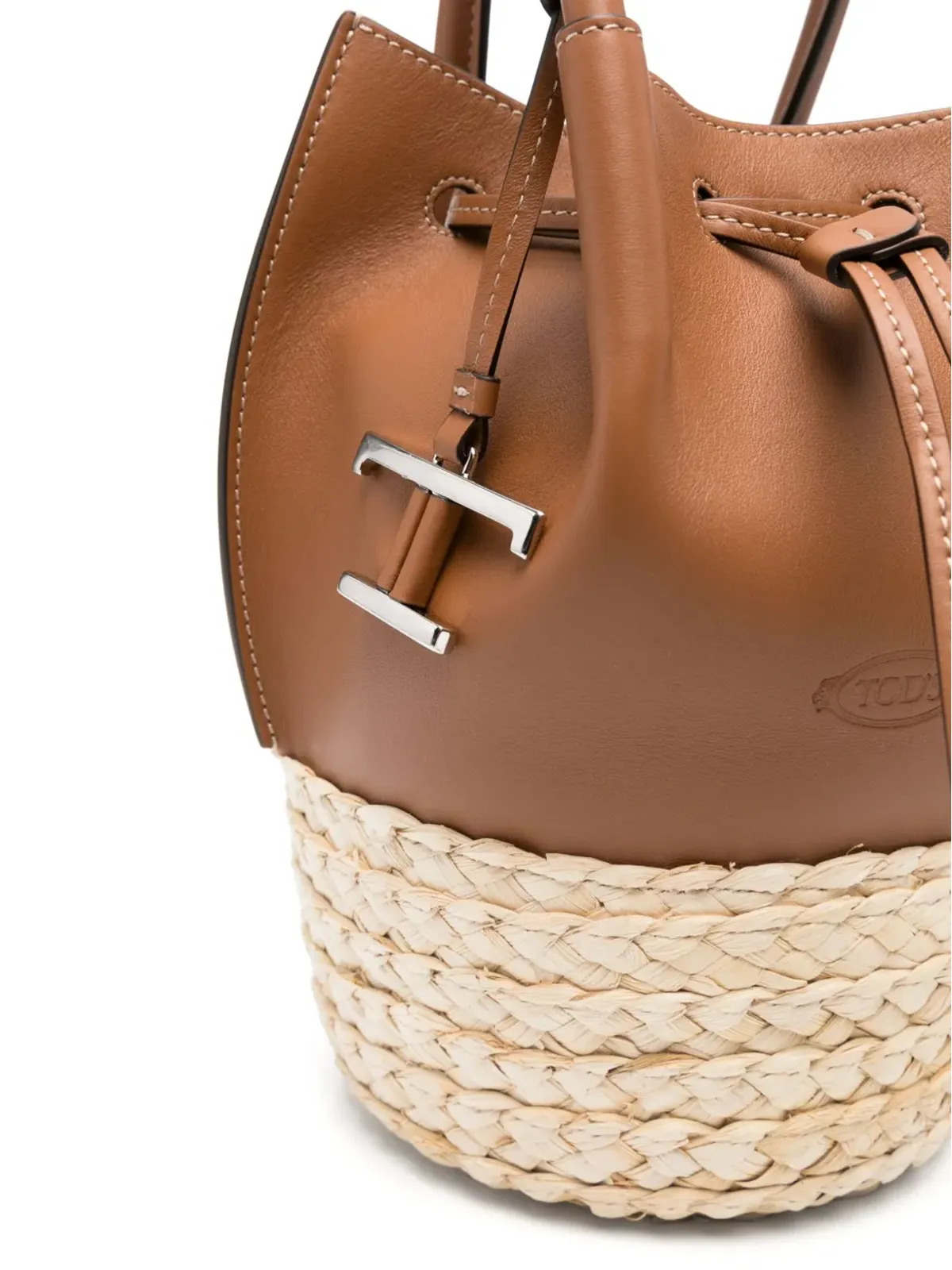 Tod's T Timelessロゴ バケットバッグ - ブラウン - 画像4
