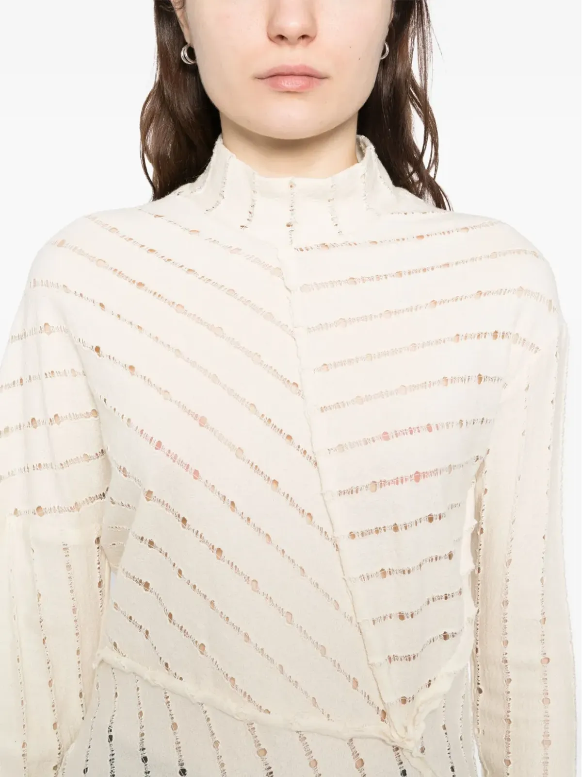CHIAHUNG SU long-sleeved top - Neutrals - 画像5