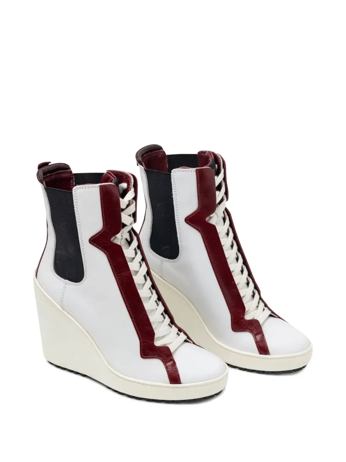 Tod's ウェッジパネルドブーツ - ホワイト - 画像2