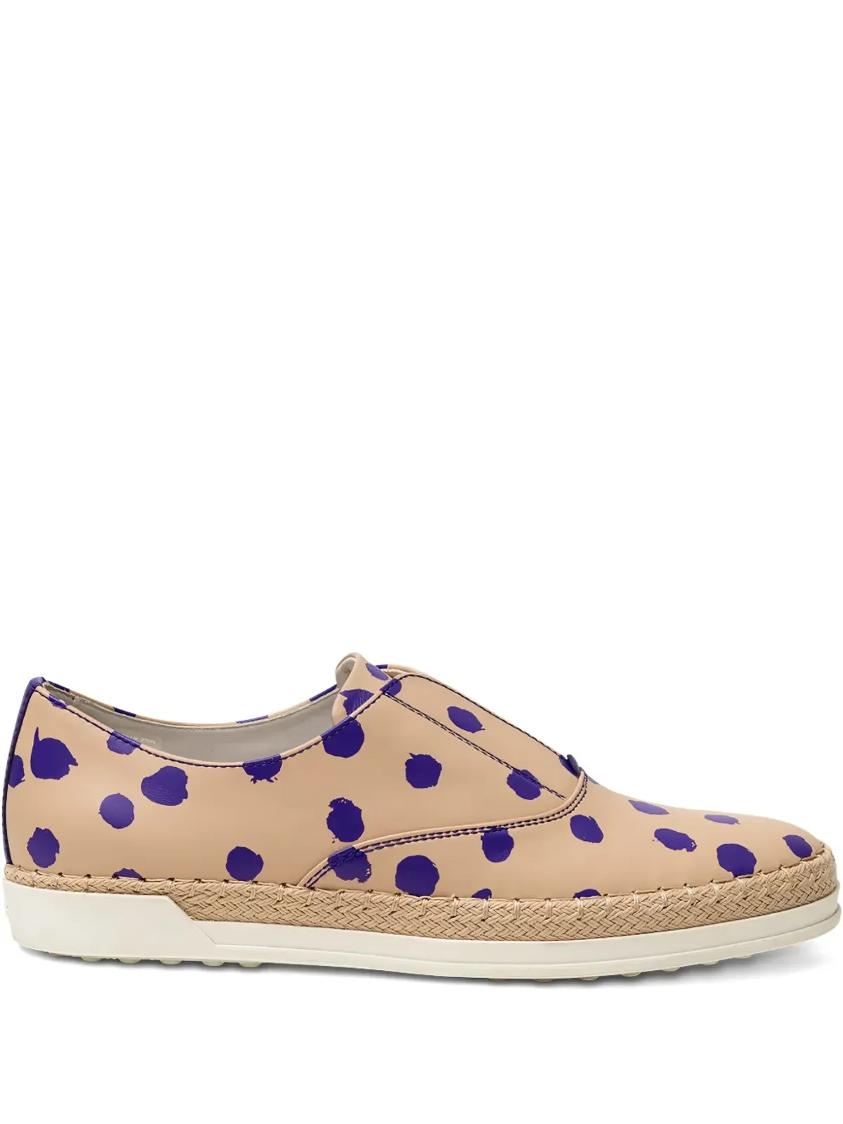 Tod's Francesina ポルカドット エスパドリーユ - ネチュラル系 - 画像1