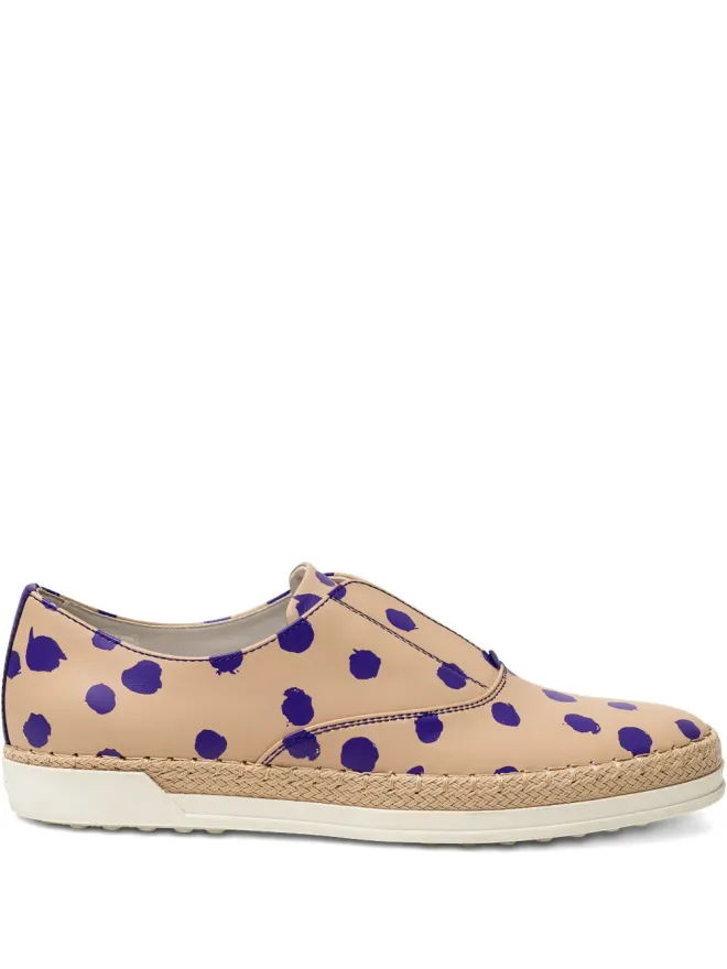 Tod's Tod's Francesina ポルカドット エスパドリーユ - ネチュラル系の商品画像