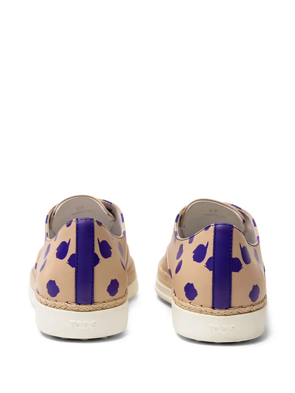 Tod's Francesina ポルカドット エスパドリーユ - ネチュラル系 - 画像3