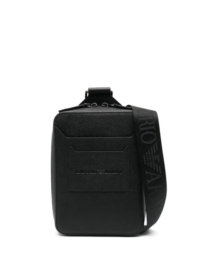 Emporio Armani Emporio Armani レザー メッセンジャー バッグ - ブラックの商品画像