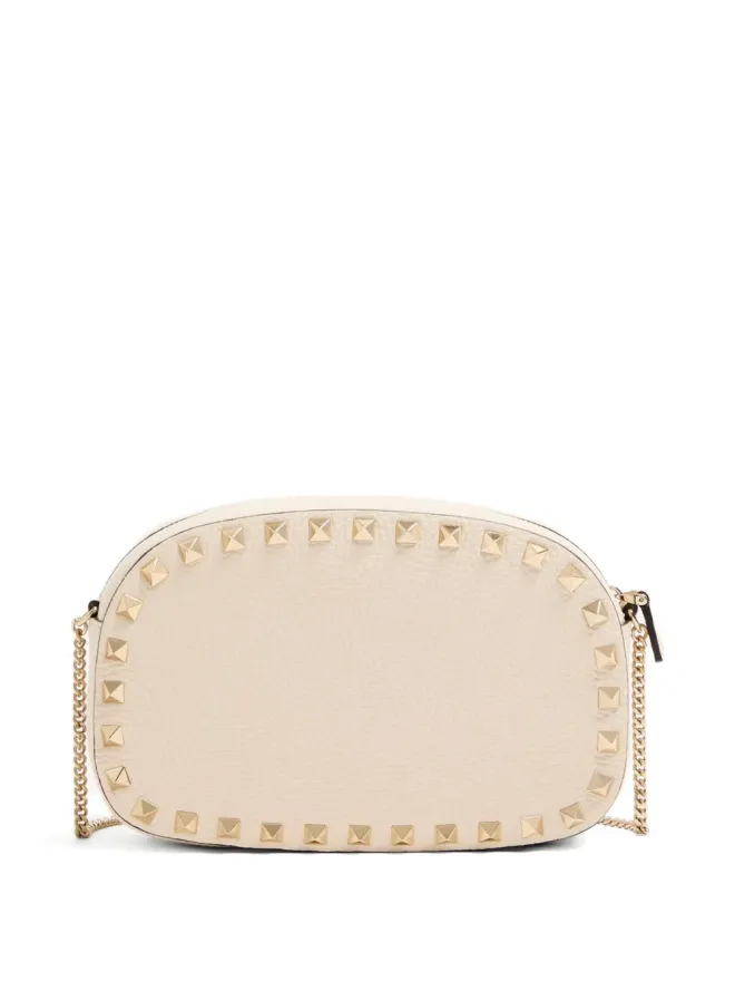 Valentino Garavani Valentino Garavani Rockstud embellished cross bag - Neutralsの商品画像