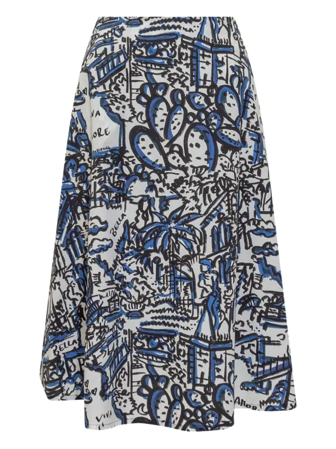 alessandro enriquez alessandro enriquez コットンプリーツスカートの商品画像