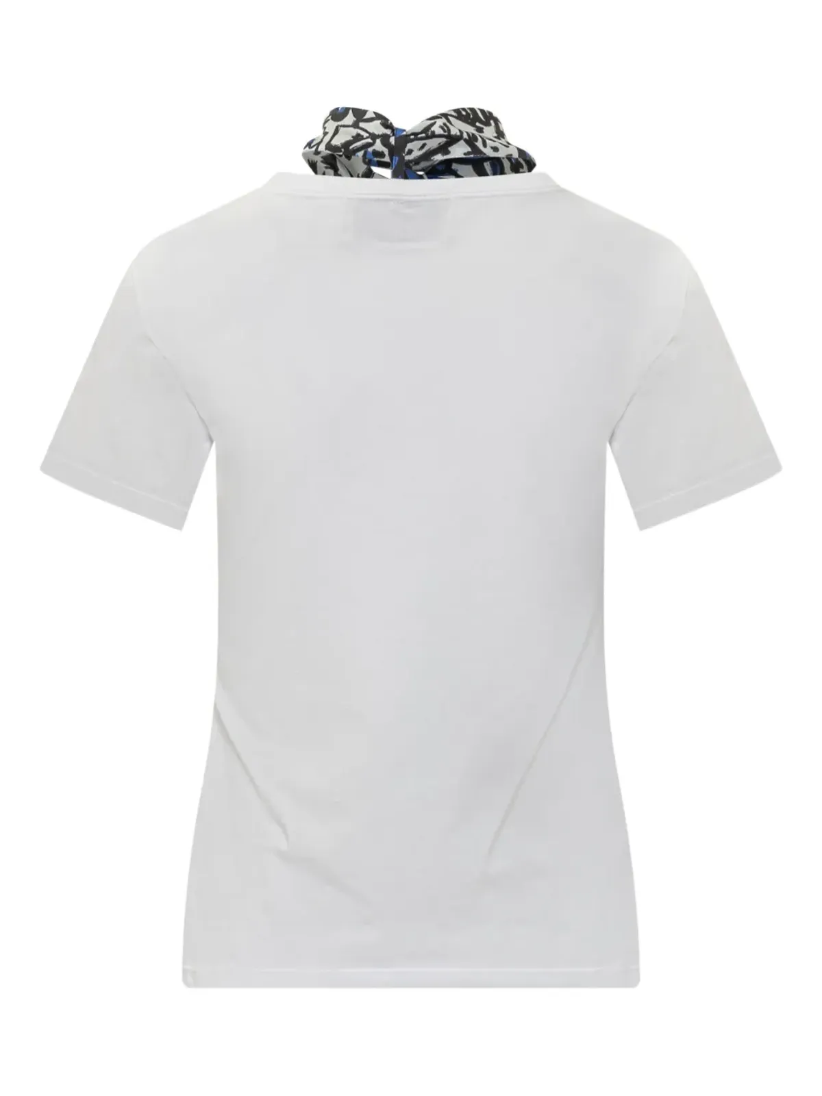 alessandro enriquez スカーフ風ディテール Tシャツ - 画像2