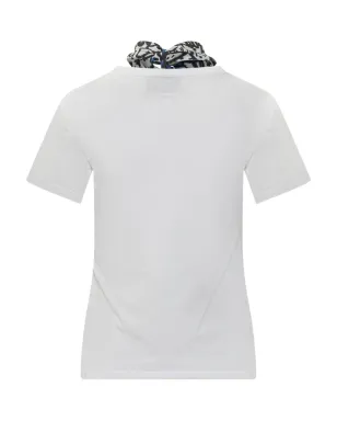 alessandro enriquez スカーフ風ディテール Tシャツ - サムネイル2