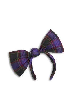 RED(V) チェック柄ボウヘッドバンド - サムネイル1