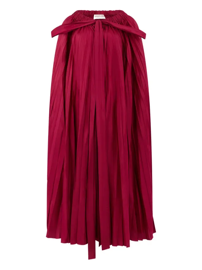 Valentino Garavani Valentino Garavani プリーツケープ - レッドの商品画像