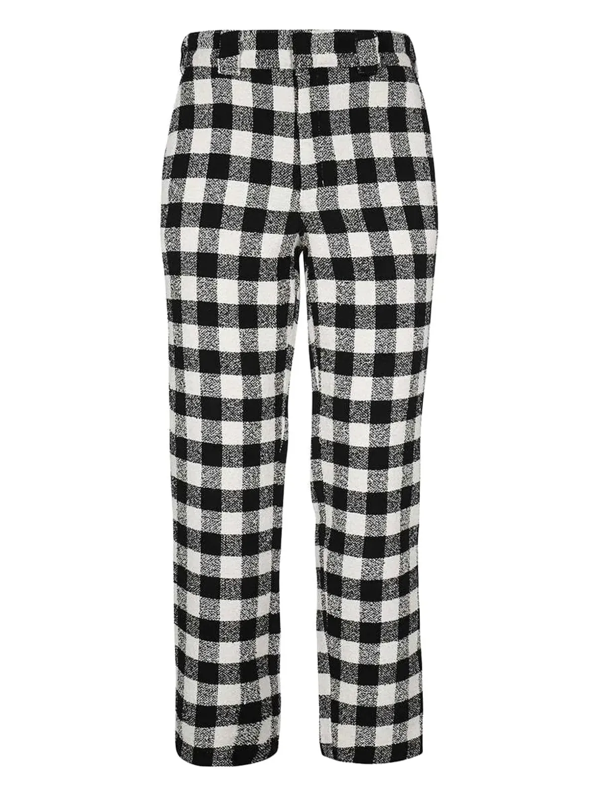 DICKIES チェック柄ストレートレッグパンツ（ブラック） - 画像1