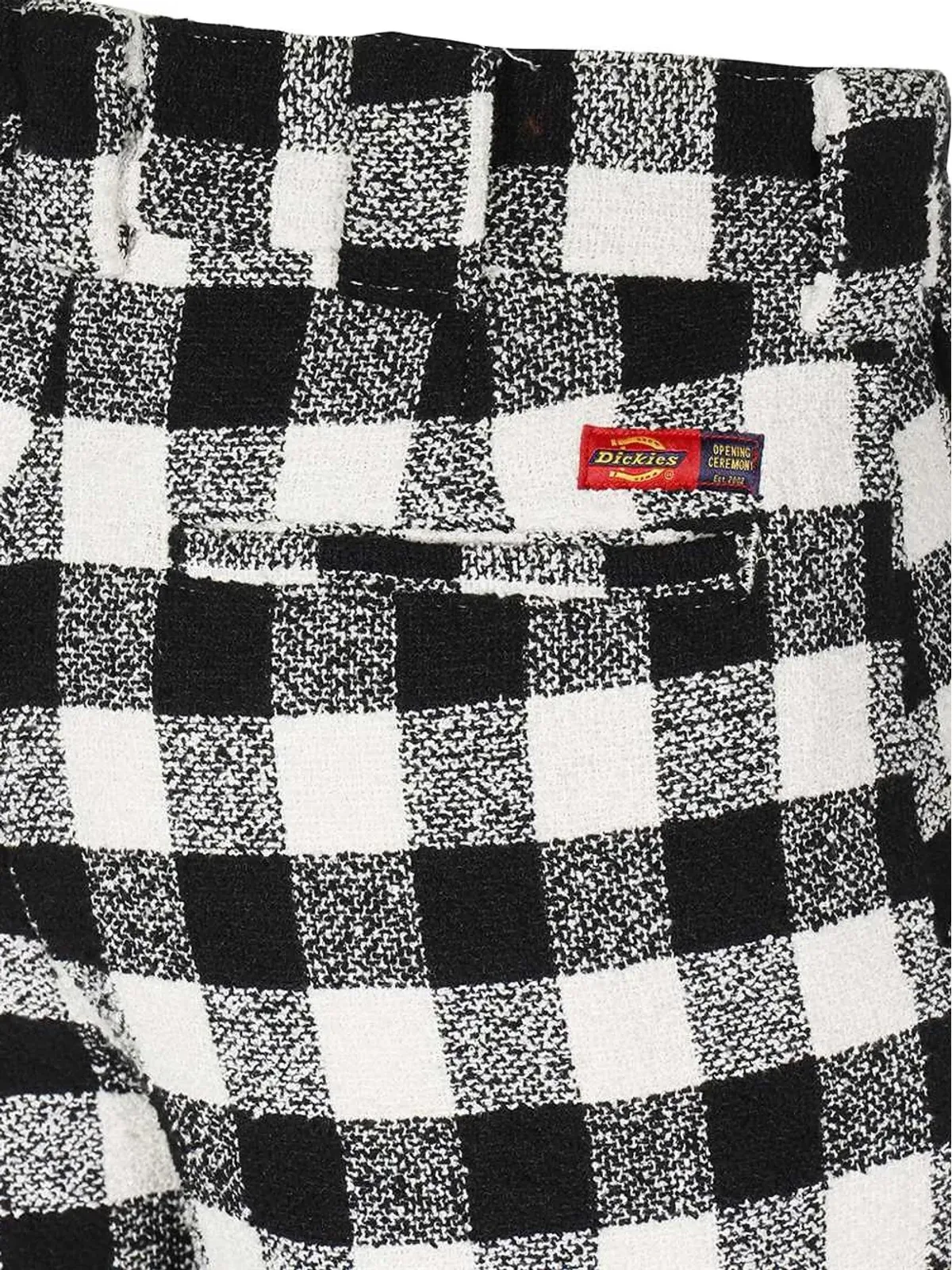 DICKIES チェック柄ストレートレッグパンツ（ブラック） - 画像3