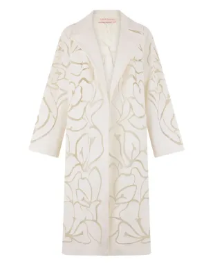 Valentino Garavani 花柄コート - White - サムネイル1