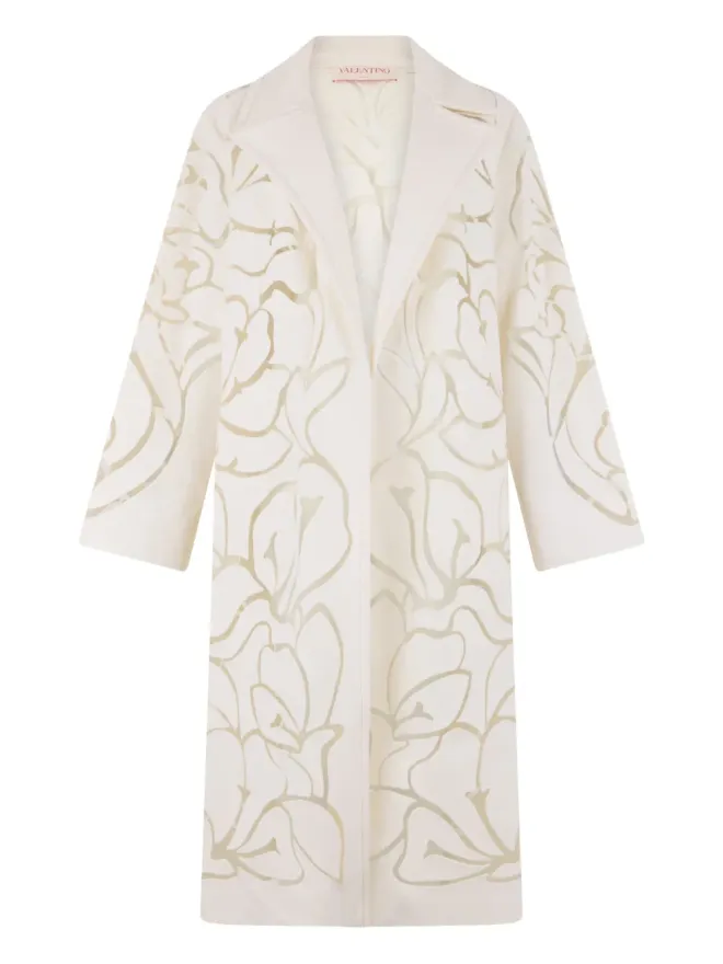 Valentino Garavani Valentino Garavani 花柄コート - Whiteの商品画像