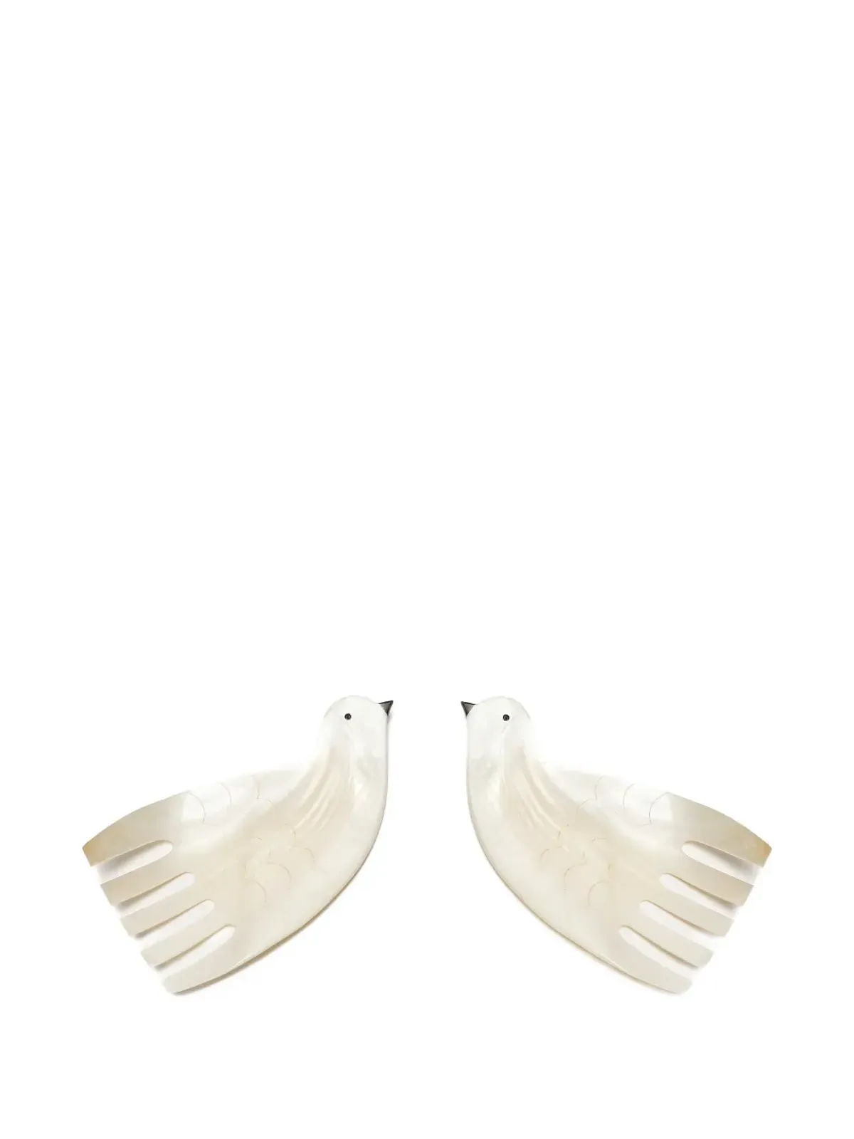 Gohar World 鳥形ヘアコーム 2点セット - White - 画像2