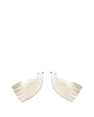 Gohar World 鳥形ヘアコーム 2点セット - White - サムネイル2