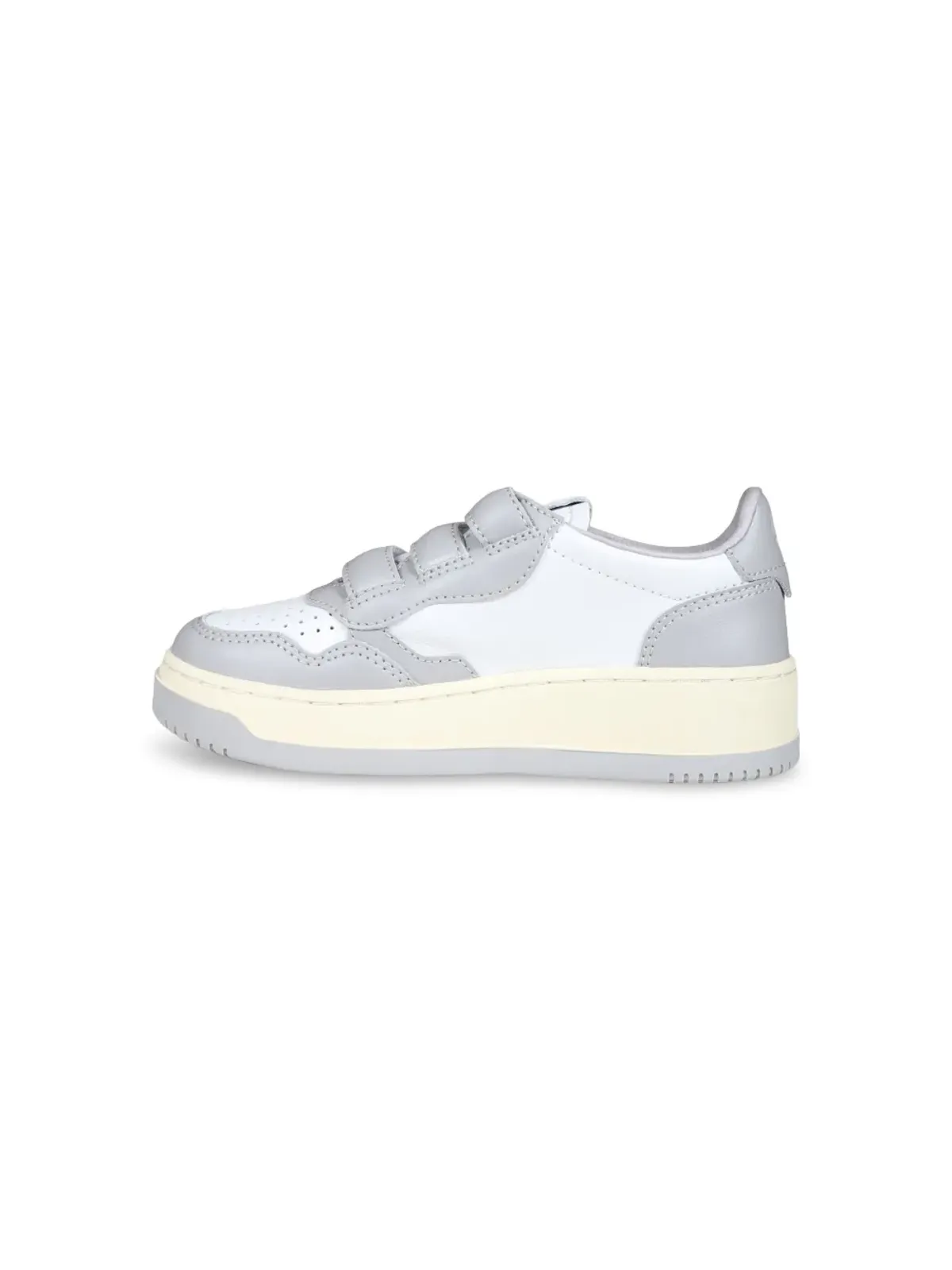 Autry Kids Kidstripes Low ホワイト/ライトグレー スニーカー - 画像5