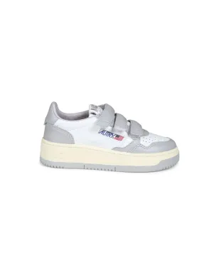 Autry Kids Kidstripes Low ホワイト/ライトグレー スニーカー - サムネイル2