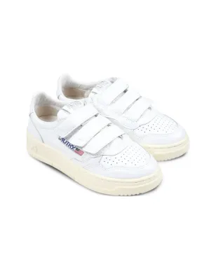 Autry Kids キッドストライプス ロー ホワイト スニーカー - サムネイル1
