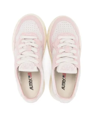 Autry Kids メダリスト ロー ホワイト/ピンク スニーカー - サムネイル3