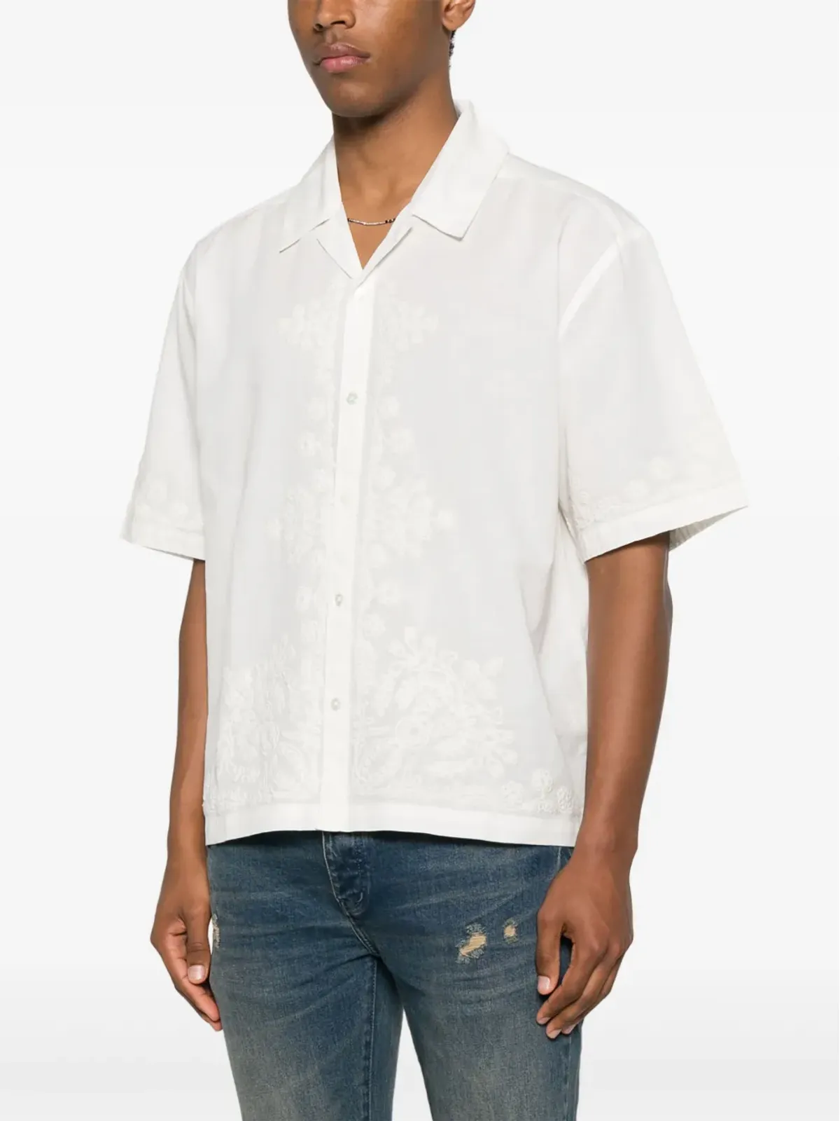 Antik Batik アドニスシャツ - ホワイト - 画像3