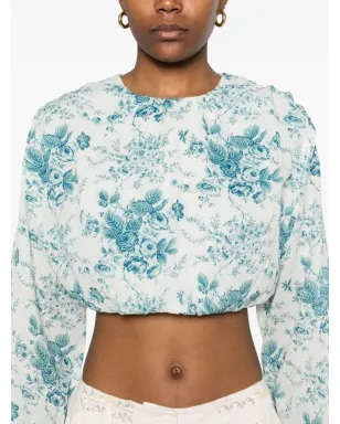 Antik Batik Cinz クロップトップ - ブルー - サムネイル5