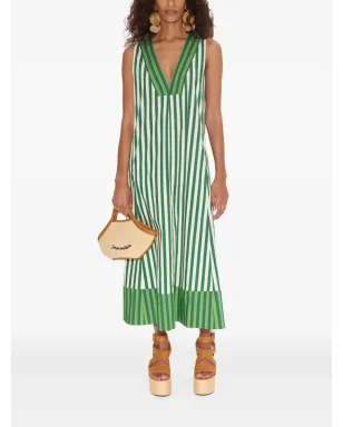 Simon Miller Mar poplin ミディドレス - グリーン - サムネイル2