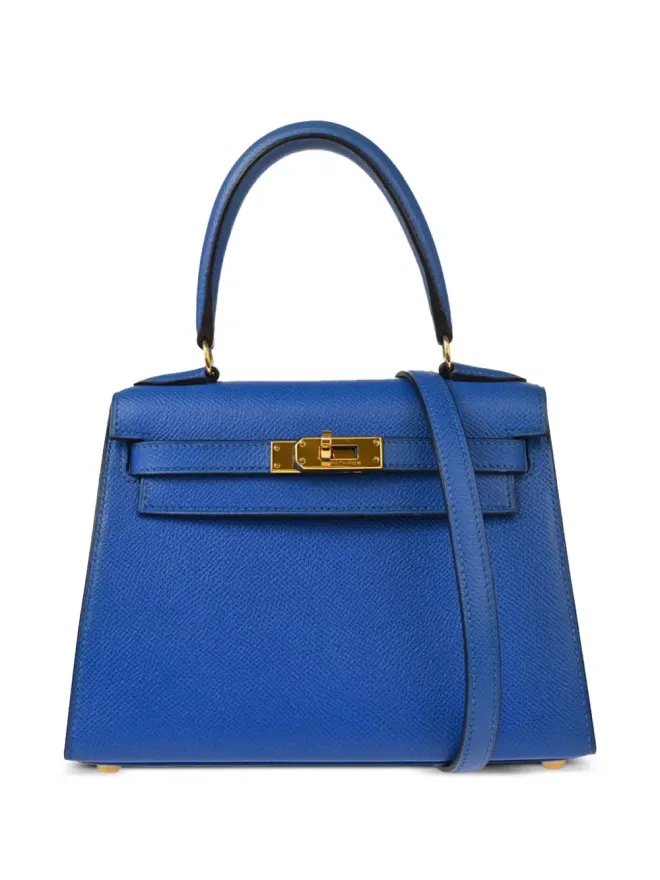 Hermès Pre-Owned Hermès ビンテージ 1996年 ミニ Kelly 20 ツーウェイ ハンドバッグ - ブルーの商品画像