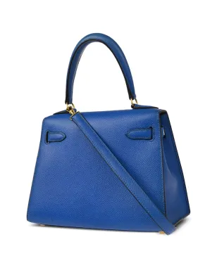 Hermès ビンテージ 1996年 ミニ Kelly 20 ツーウェイ ハンドバッグ - ブルー - サムネイル2