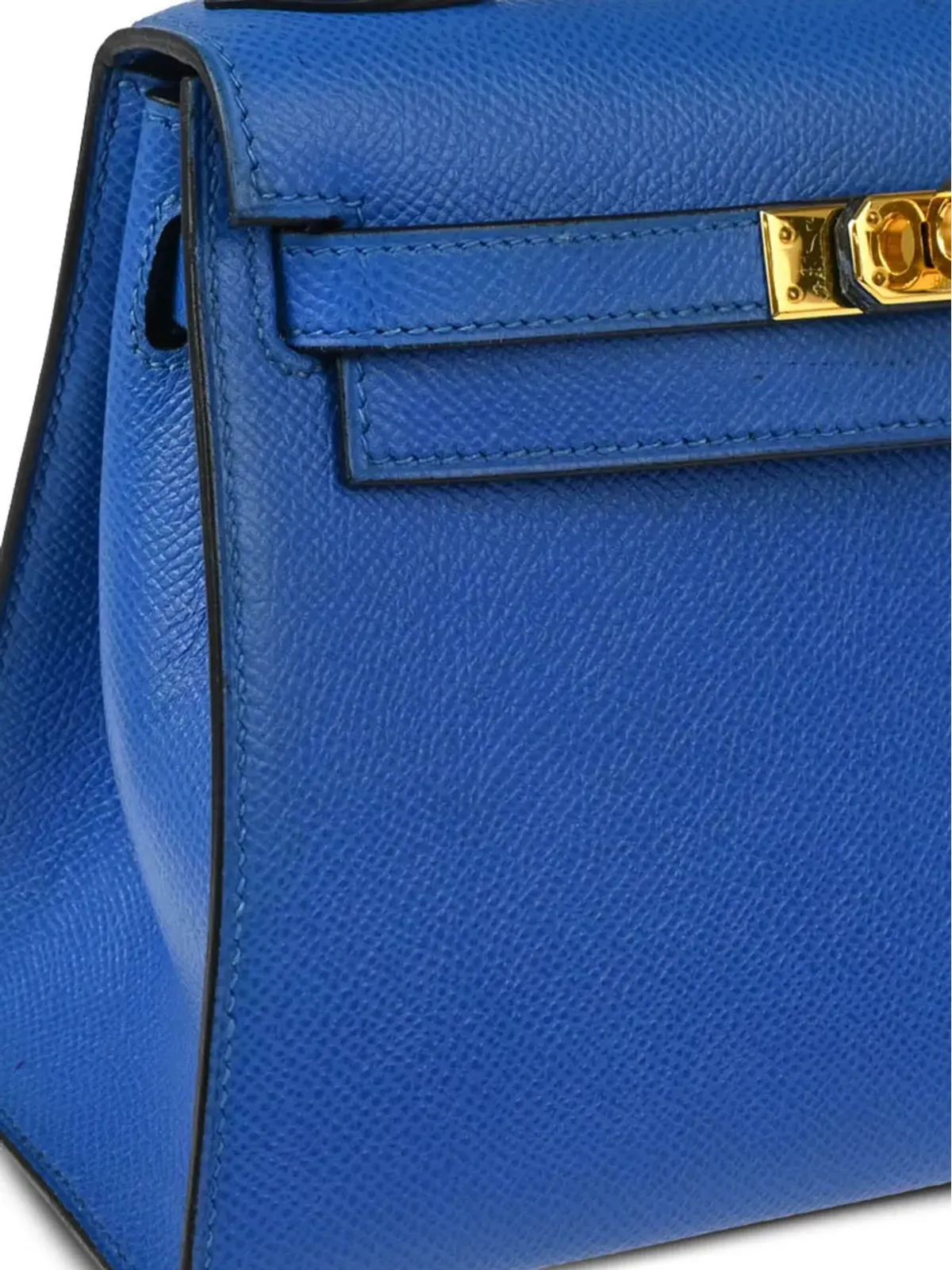 Hermès ビンテージ 1996年 ミニ Kelly 20 ツーウェイ ハンドバッグ - ブルー - 画像3