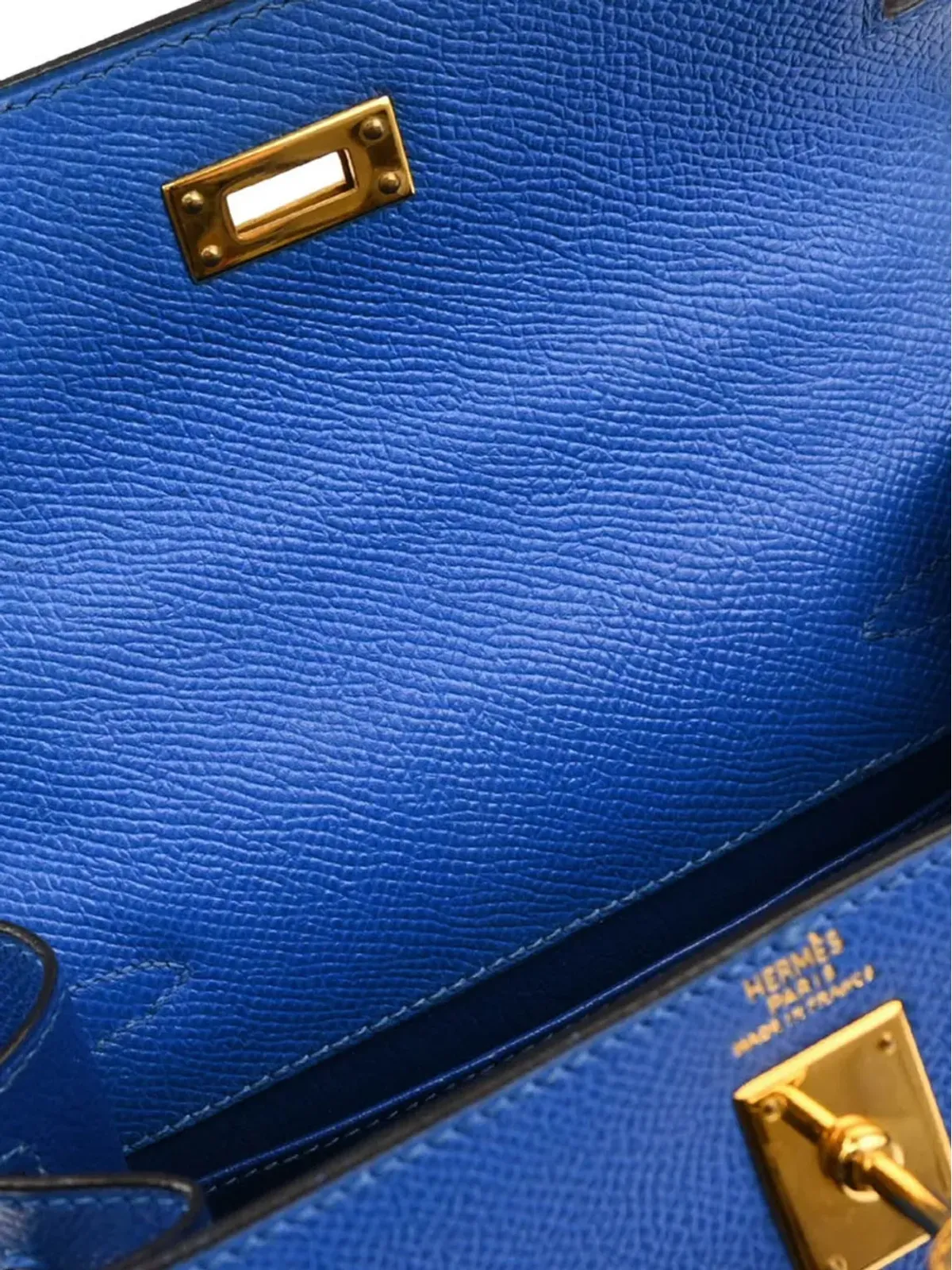Hermès ビンテージ 1996年 ミニ Kelly 20 ツーウェイ ハンドバッグ - ブルー - 画像4