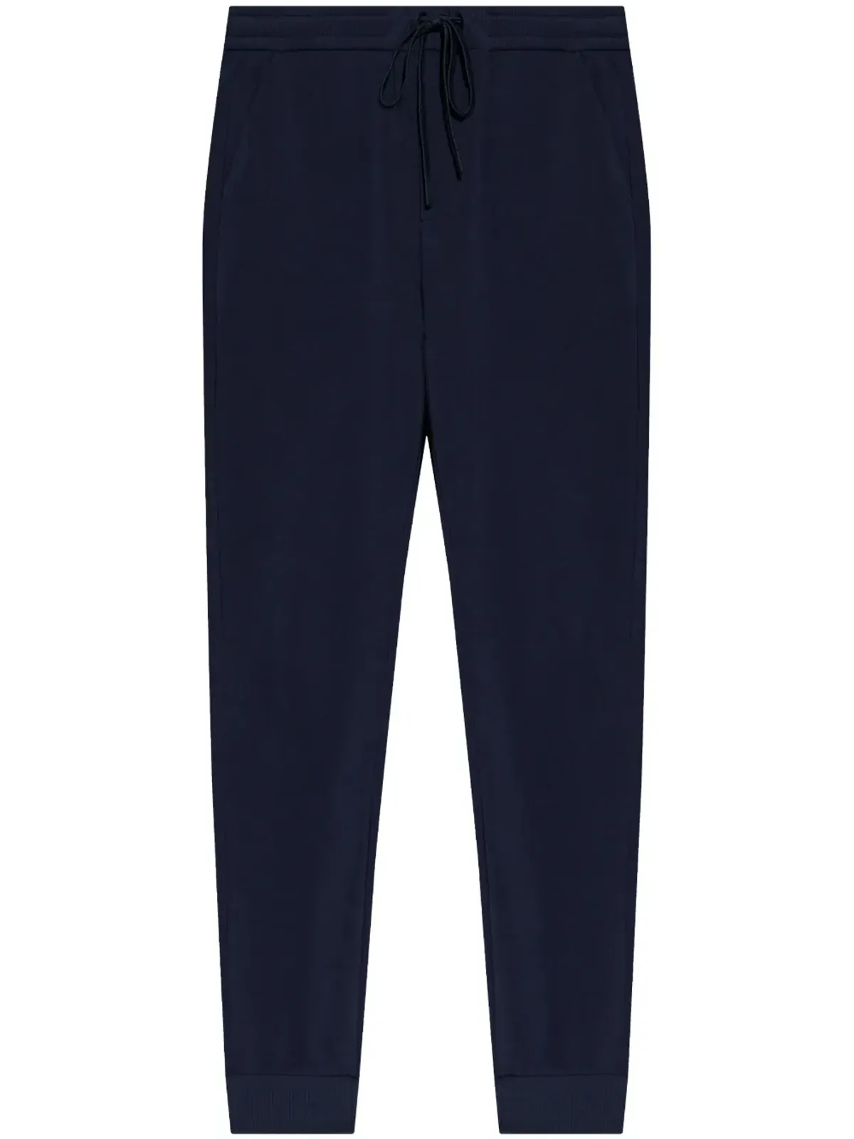 Hanro drawstring straight-leg trousers - Blue - 画像1