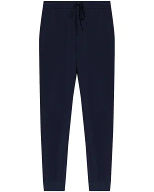 Hanro drawstring straight-leg trousers - Blue - サムネイル1