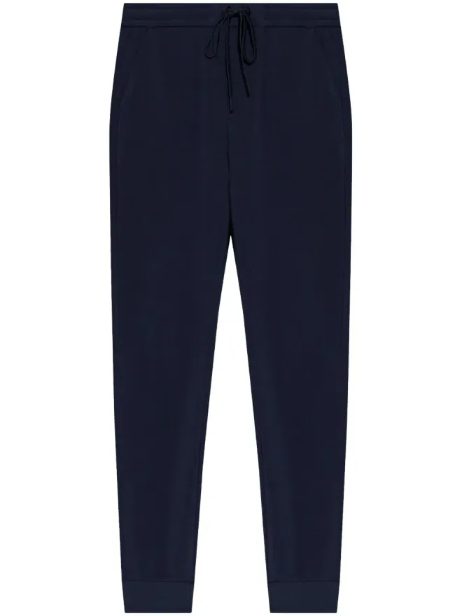 Hanro Hanro drawstring straight-leg trousers - Blueの商品画像