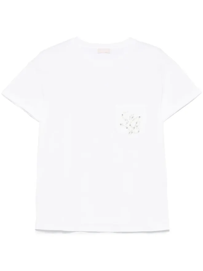LIU JO LIU JO ポケット付きTシャツ - ホワイトの商品画像