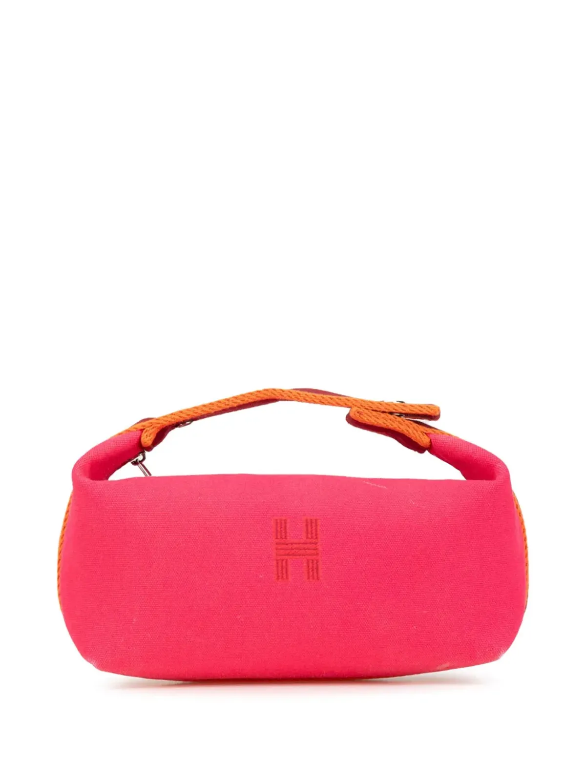 Hermès ビンテージ 小型 Toile Bride A Brac バニティバッグ - ピンク - 画像1