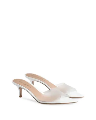 Gianvito Rossi Elle オープントゥミュール - ホワイト - サムネイル2