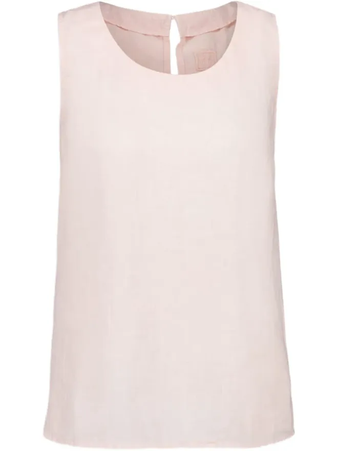 120% Lino 120% Lino ノースリーブリネントップ - ピンクの商品画像