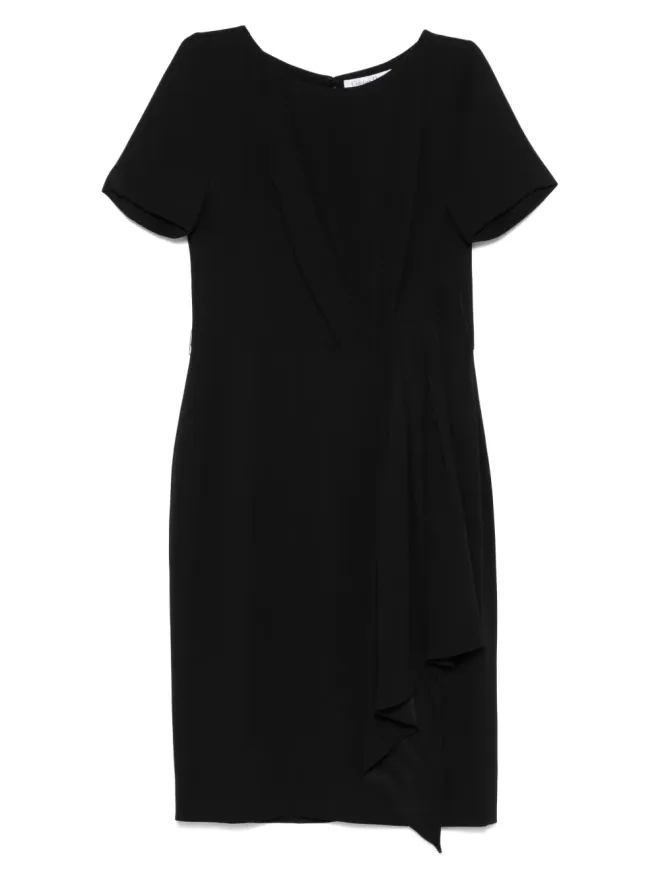 Christian Dior Pre-Owned Christian Dior ビンテージ 2010年代 ギャザー入りドレス - ブラックの商品画像