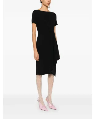 Christian Dior ビンテージ 2010年代 ギャザー入りドレス - ブラック - サムネイル3