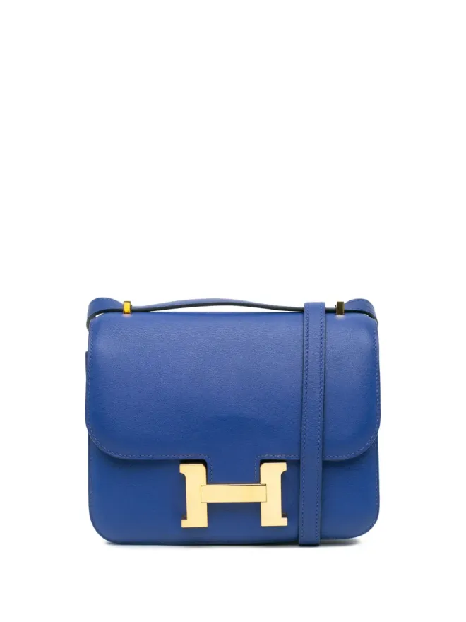 Hermès Pre-Owned ビンテージ Hermès 2017年 ミニ Swift Constance 18 クロスボディバッグ ブルーの商品画像
