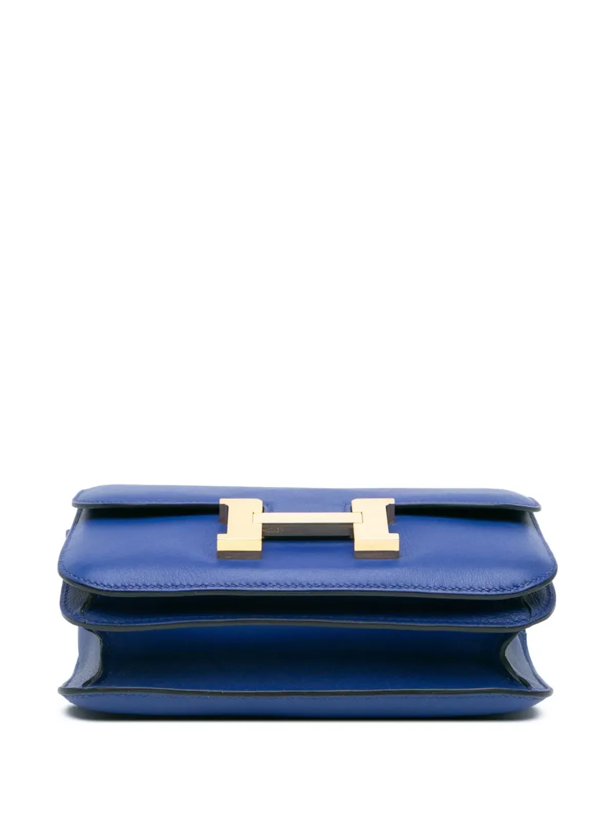 ビンテージ Hermès 2017年 ミニ Swift Constance 18 クロスボディバッグ ブルー - 画像3