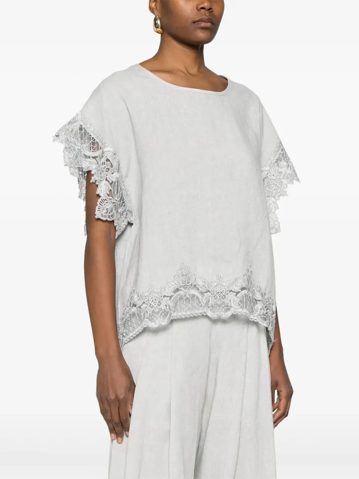 MAURIZIO MYKONOS ラメTシャツ - 画像3