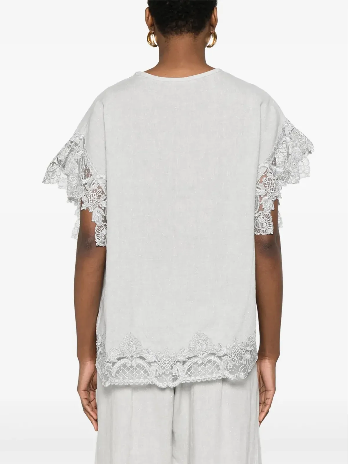 MAURIZIO MYKONOS ラメTシャツ - 画像4