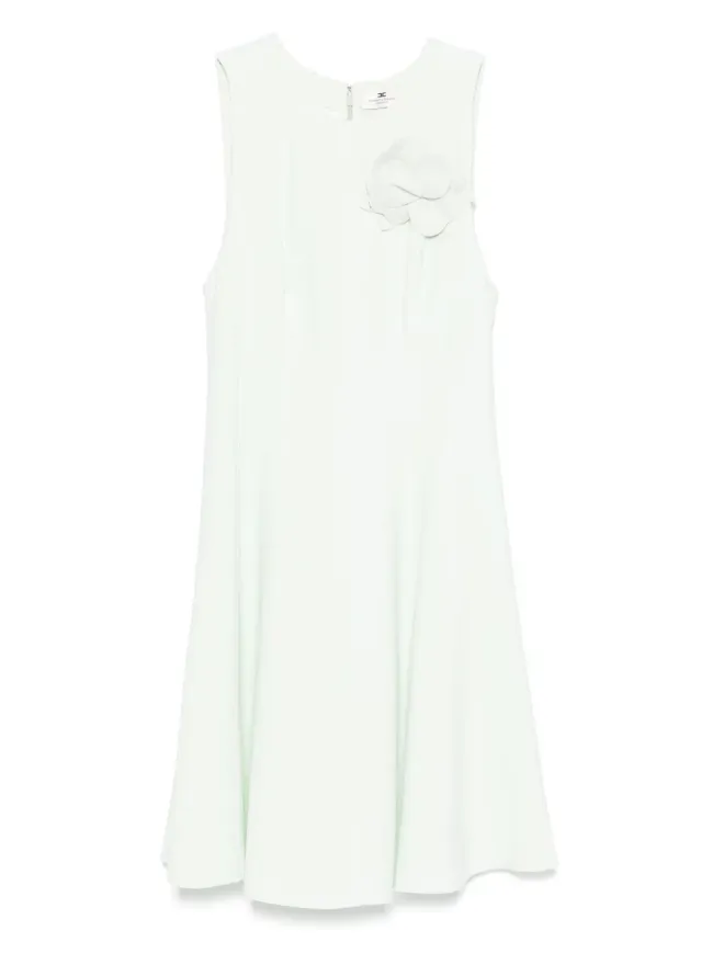 Elisabetta Franchi Elisabetta Franchi 花柄アップリケ付きクレープミニドレスの商品画像
